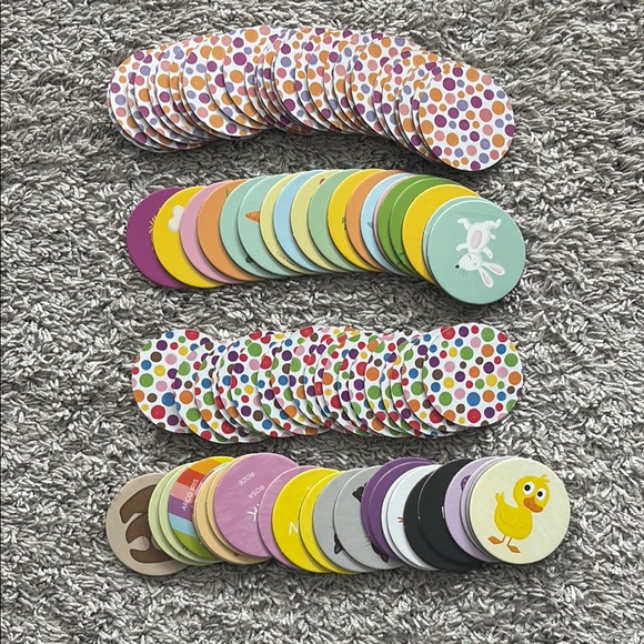 Other - 2 Colorful Memory Game Cards.